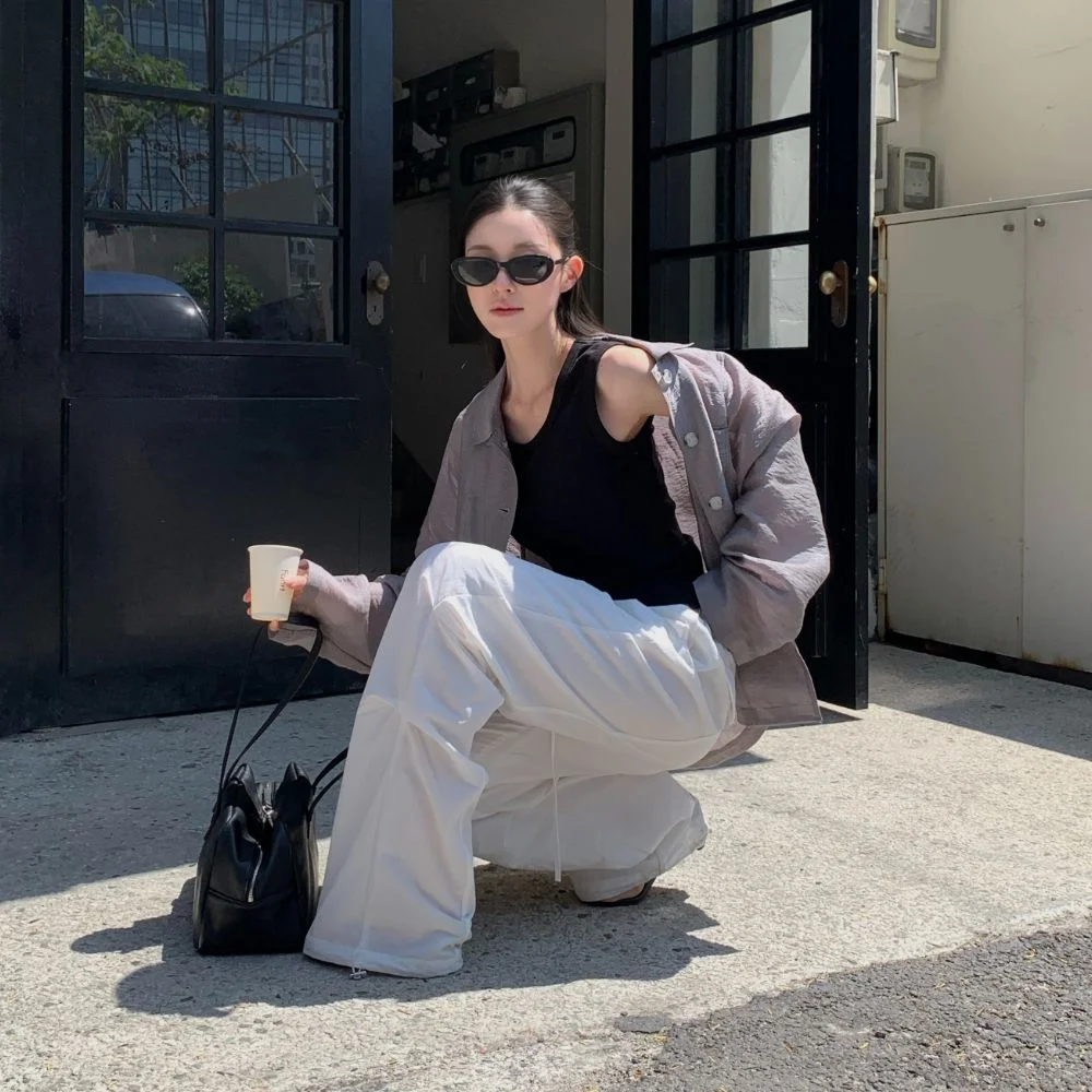 Volume Tuck Pants (Ivory)