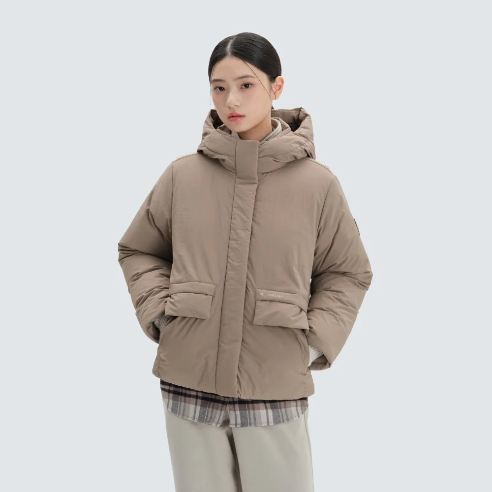 City Camper 女裝 連帽衫 厚重 Down 外套 Cocoa (S24WWGDJ11)