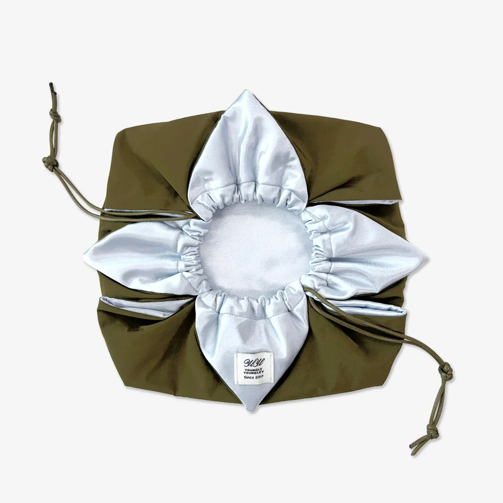 YLYL Bojagi pouch, FOREST