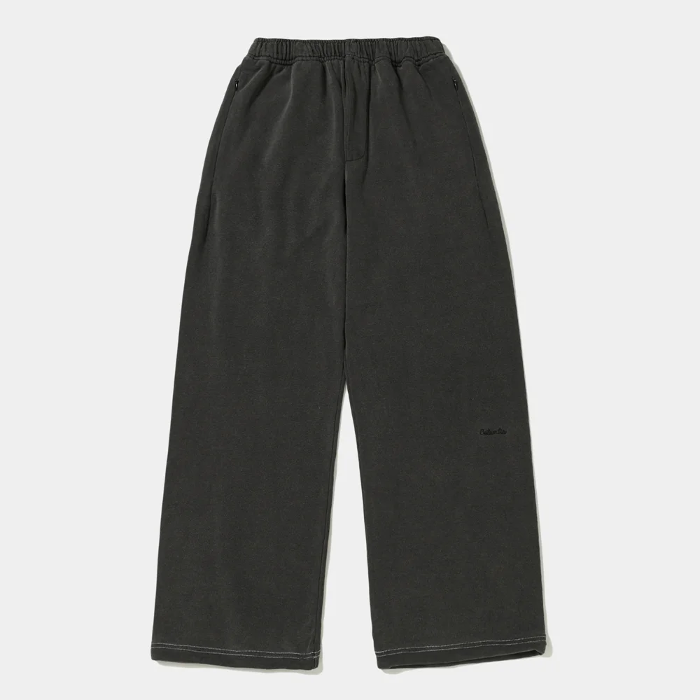 TINY SCRIPT LOOSE-FIT DENIM TERRY SWEATPANTS_BLACK JEAN
