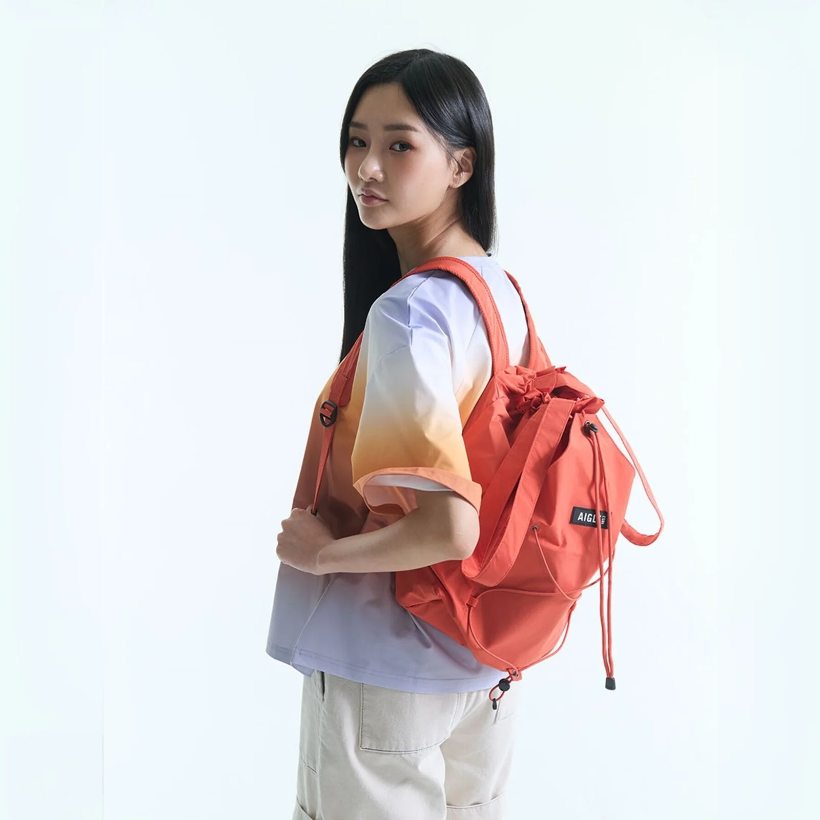 輕量 Compact 束口袋 背包(10L) AAS26UBAC003PAPR