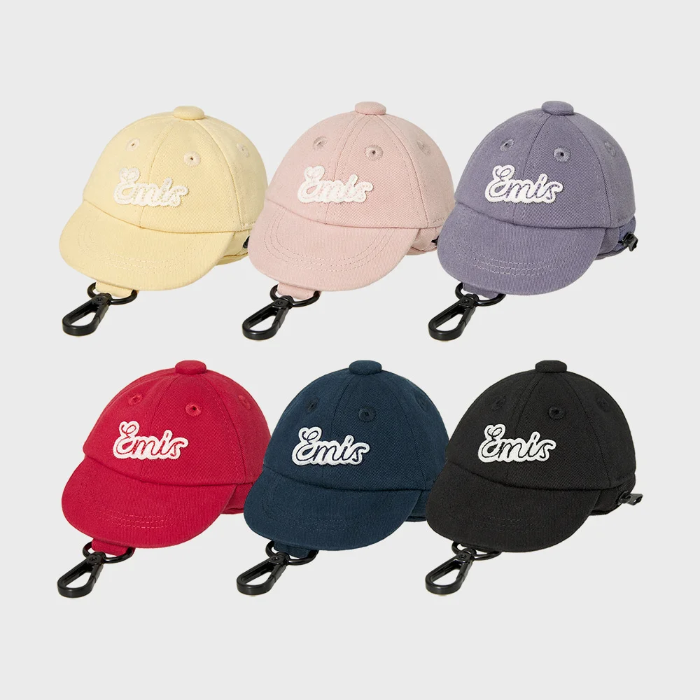 LINE PATCH BALL CAP POUCH KEYRING