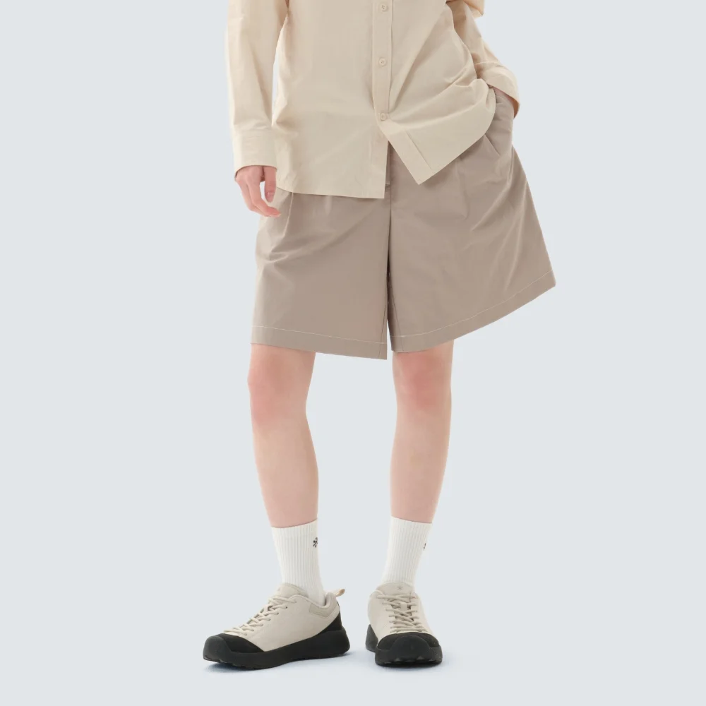 Cland 女裝 百慕達 褲子 Beige (S26MWDHP15)
