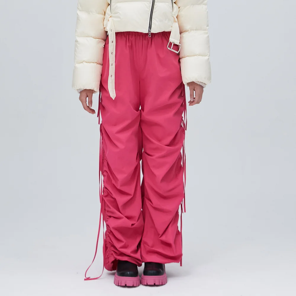 STRING PARACHUTE PANTS PINK BP3WP009