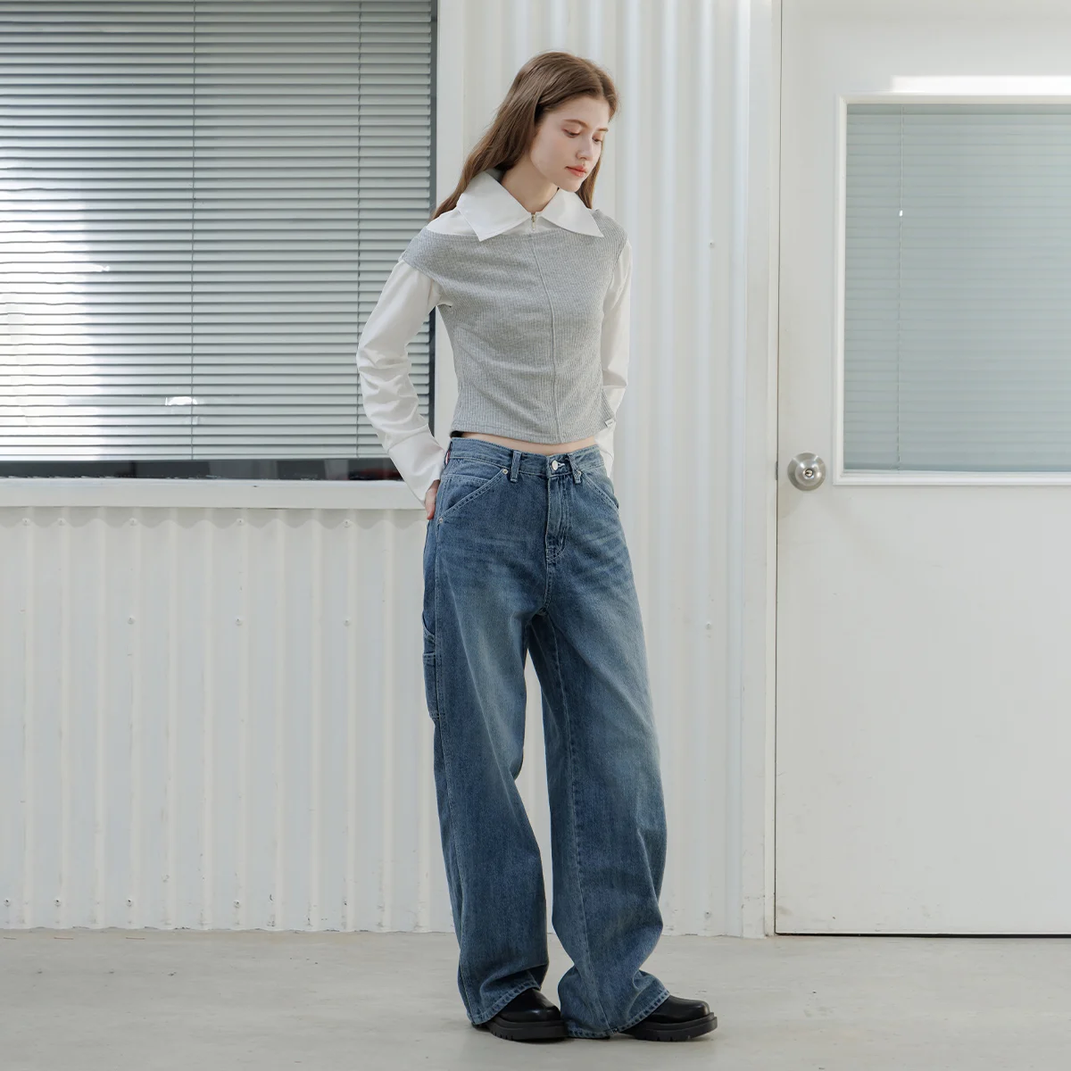 Vintage Faded Wash Pants