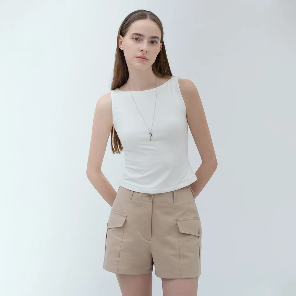 Liben Pocket Half Pants (Beige)