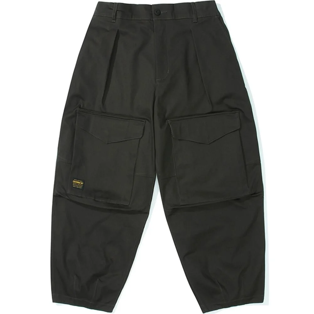 M-LABEL FRONT POCKET BALLOON-FIT PANTS 岩灰黑