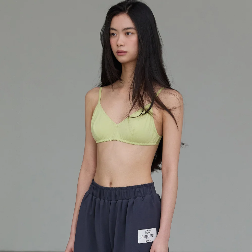 Comfortable Basic Bralette Lime