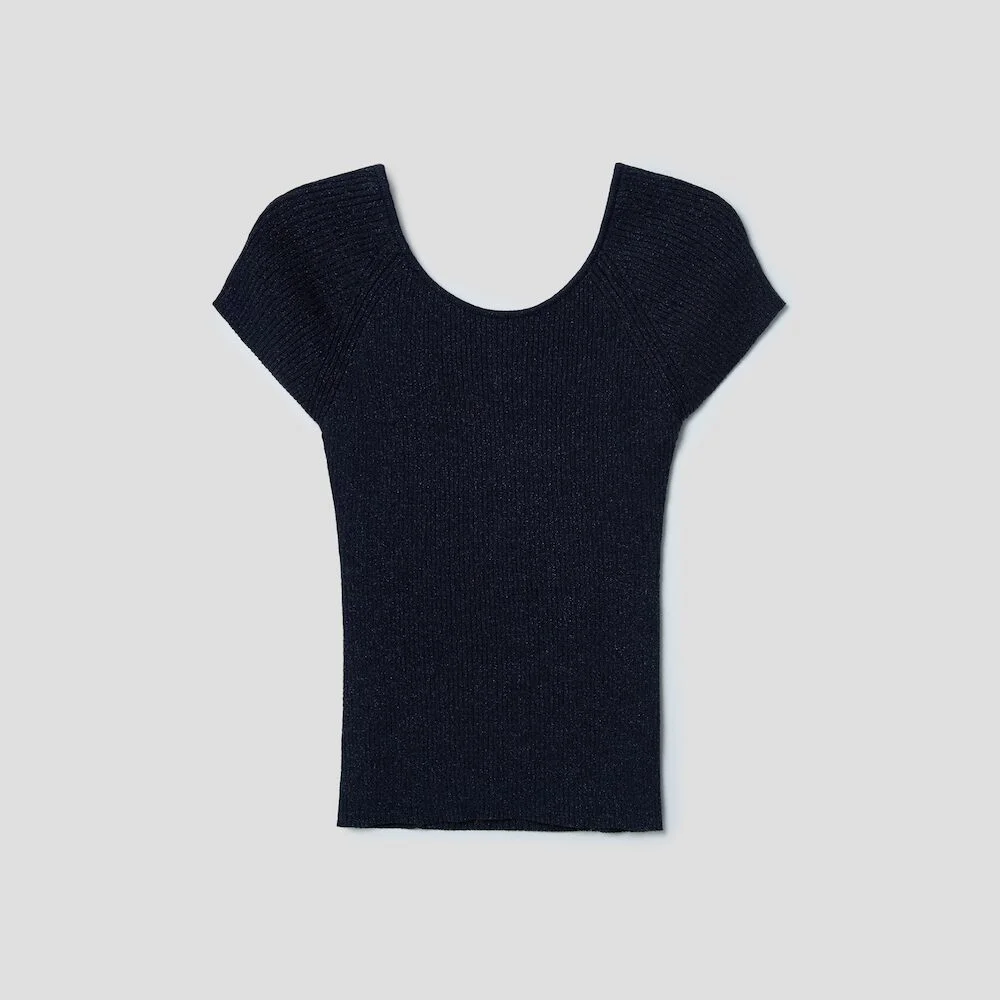 TwoTone Backless Pullover Navy (AG4751A01R)