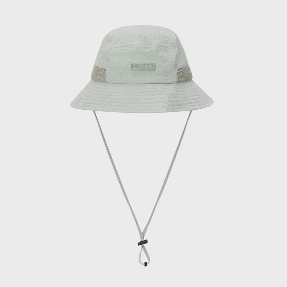 MEST POINT SEERSUCKER BUCKET HAT - BEIGE (P265AHA103)