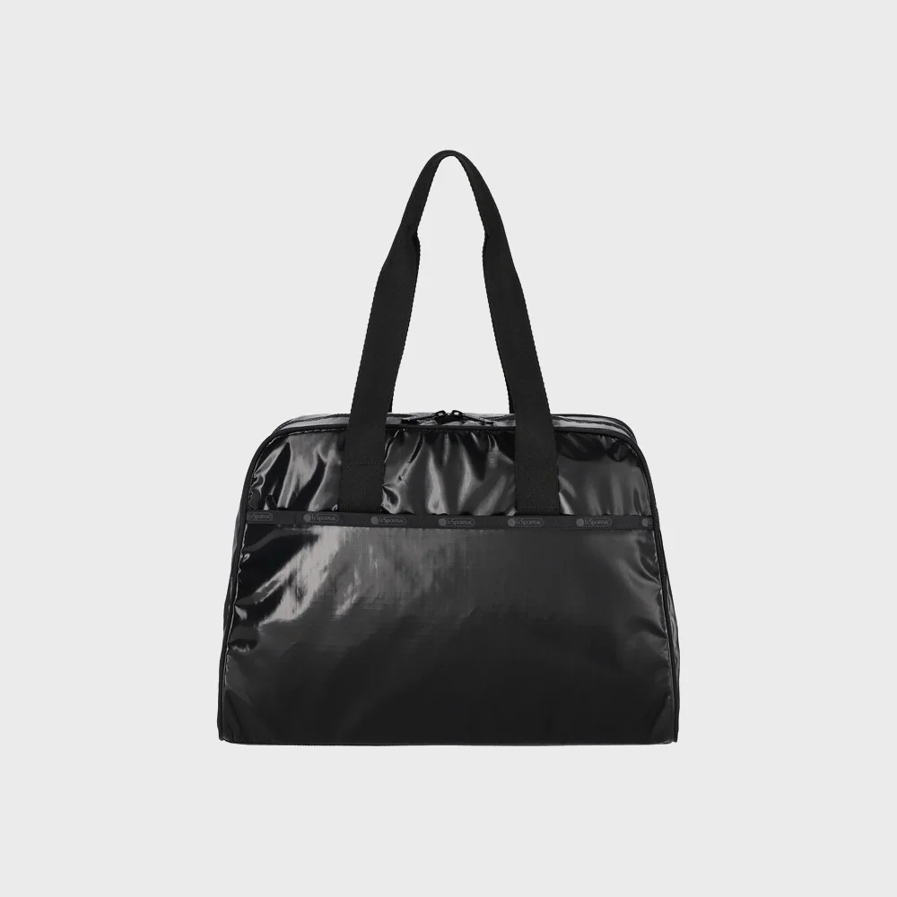 黑色 光澤 小 Carryall 旅行袋