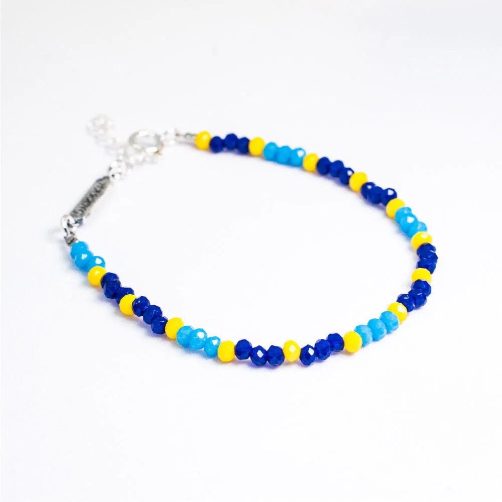 HR 299B_Color Beads Bracelet (Silver 925)