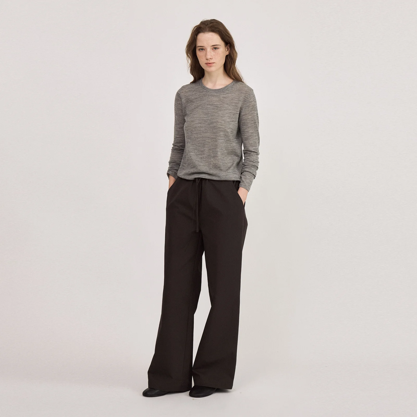 Strap Chino Pants(Charcoal)