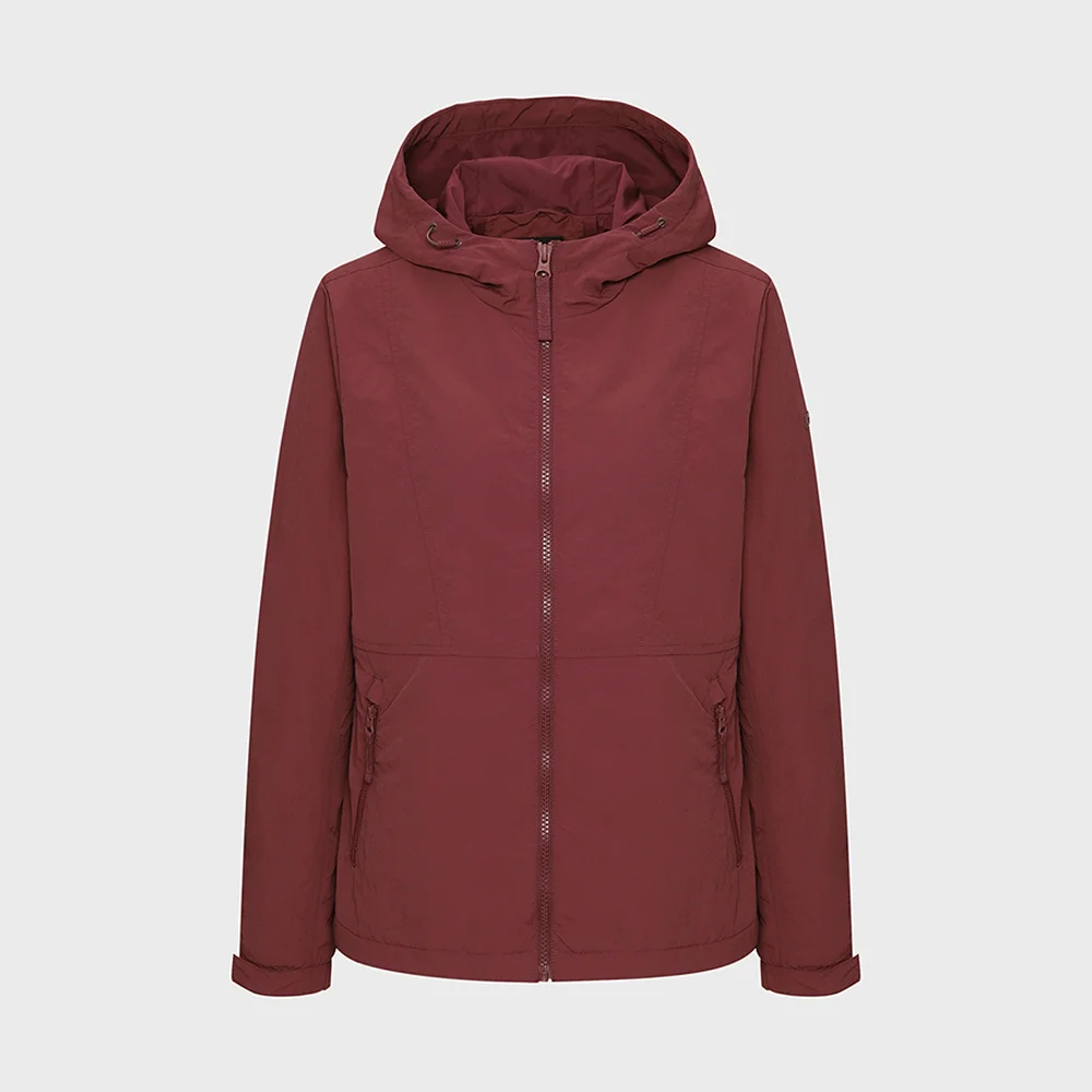 BOOST_必備款(ESSENTIAL) 連帽衫 外套 W_Wine_KWU25182R8