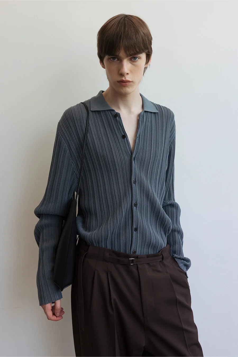 RIBBED CARDIGAN