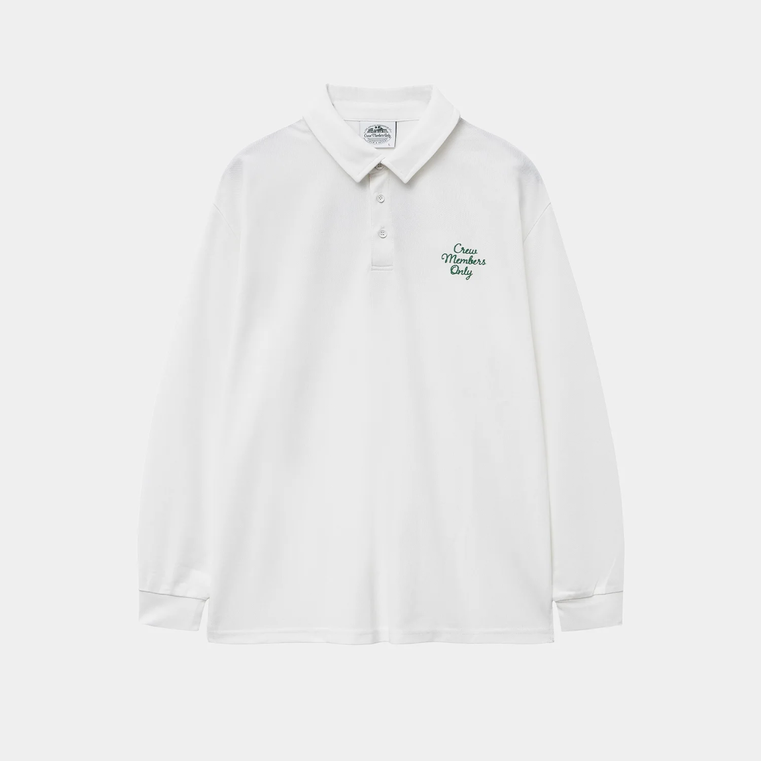 RESORT LONG SLEEVE POLO WHITE