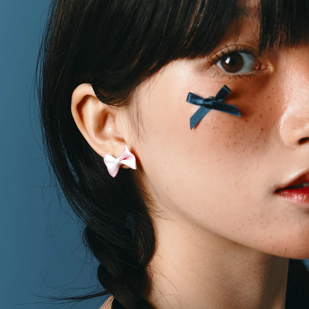 Mini Satin Ribbon Earring