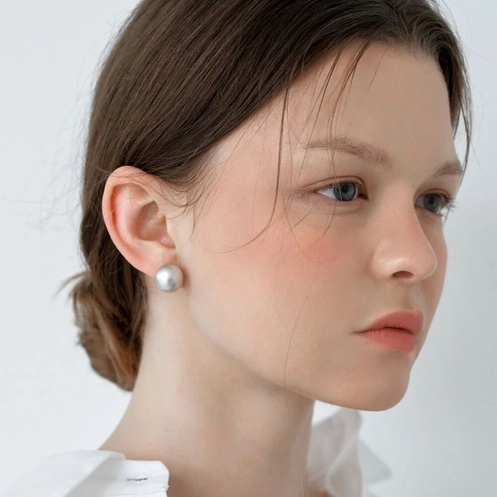 Silver Pearl & Pearl Earrings