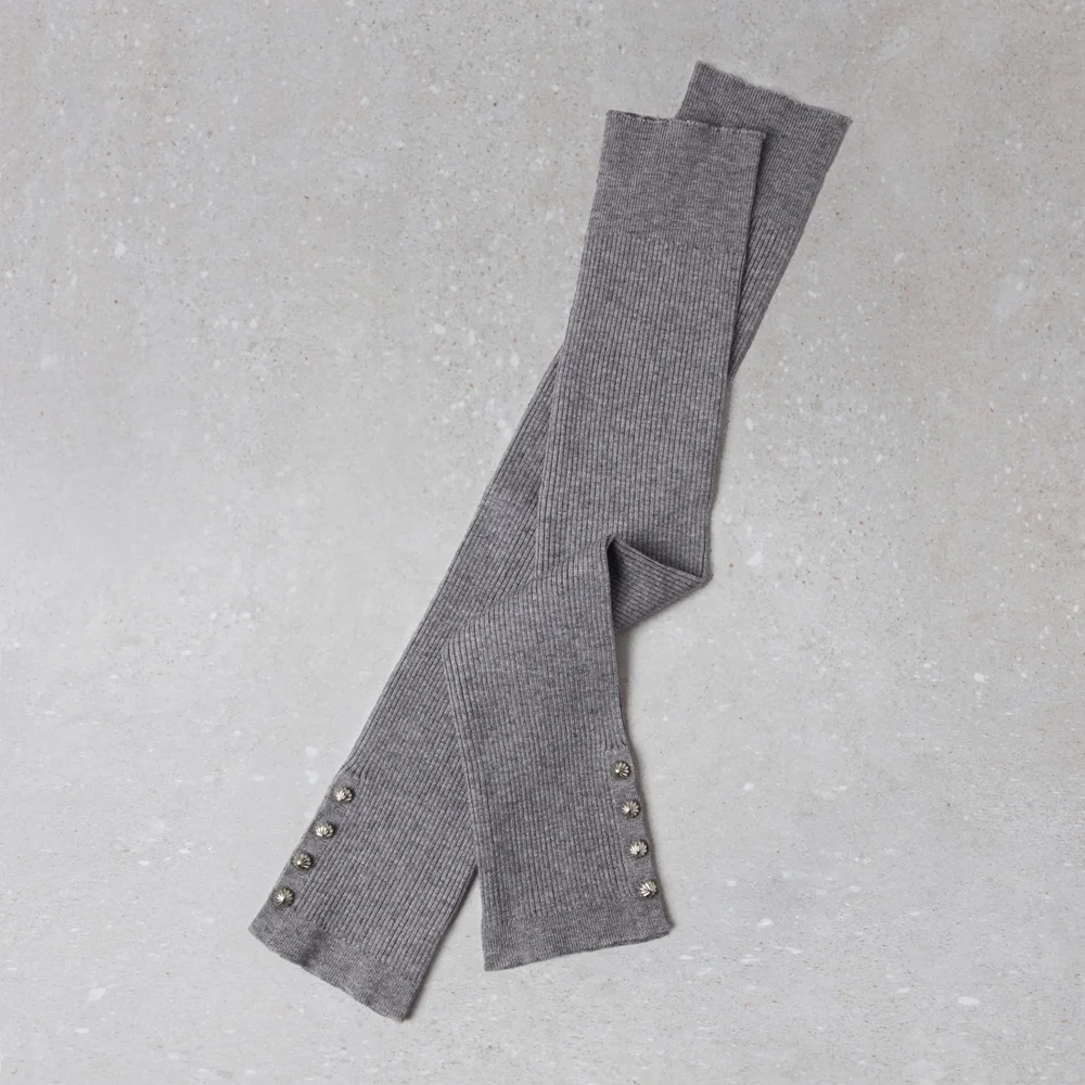 Fev_Button leg warmer(grey)_DFLAA25509GRY