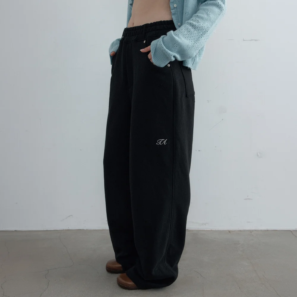 Mellow Cotton Waist Pants (Black)