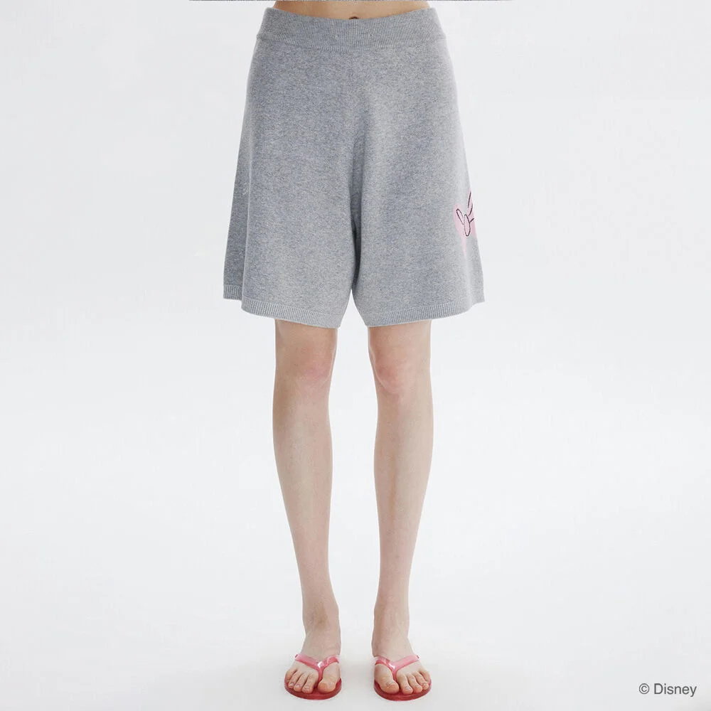 Graphic Jacquard Knit Pants (Light Grey)