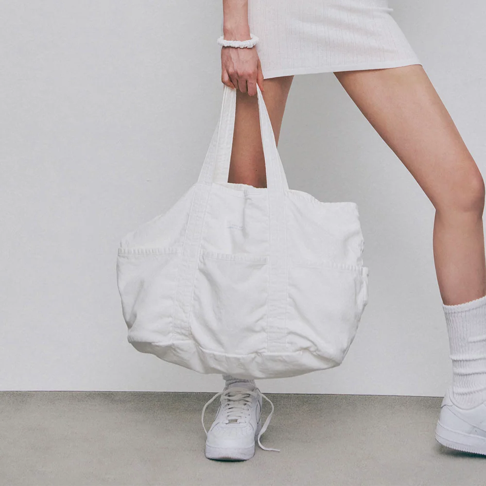 GRVB_Pig dyed Tote-Bag (WHITE)