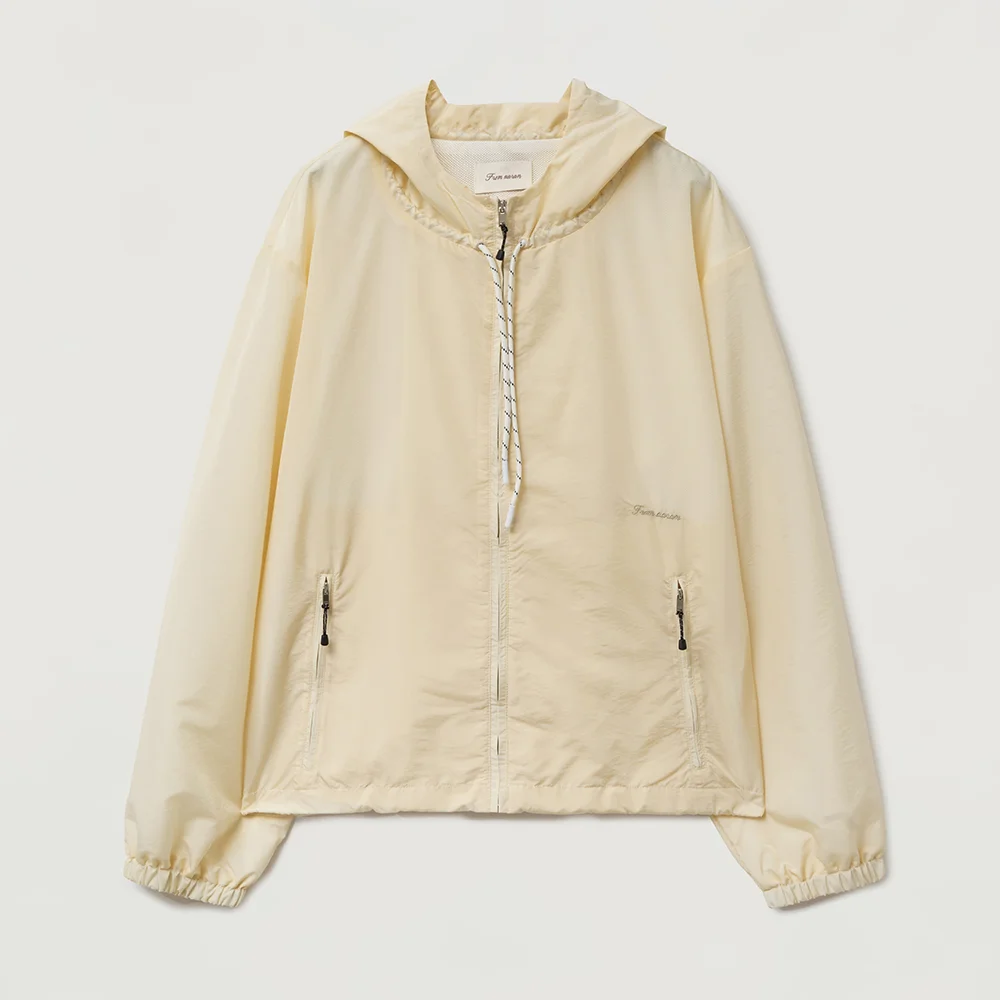 AARAN Nylon wind breaker_cream