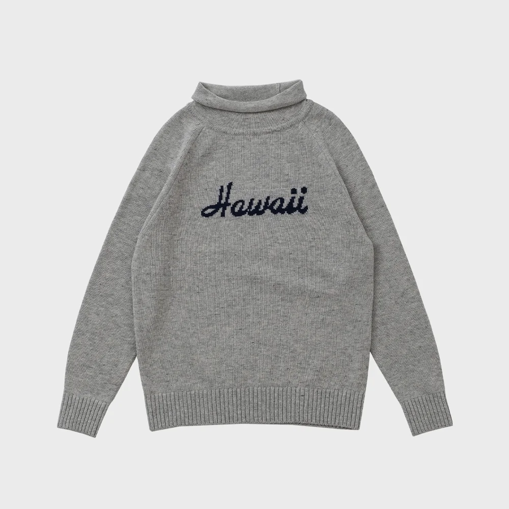 HAWAII AUTHENTIC LOGO MOK KNIT (WARM GRAY)