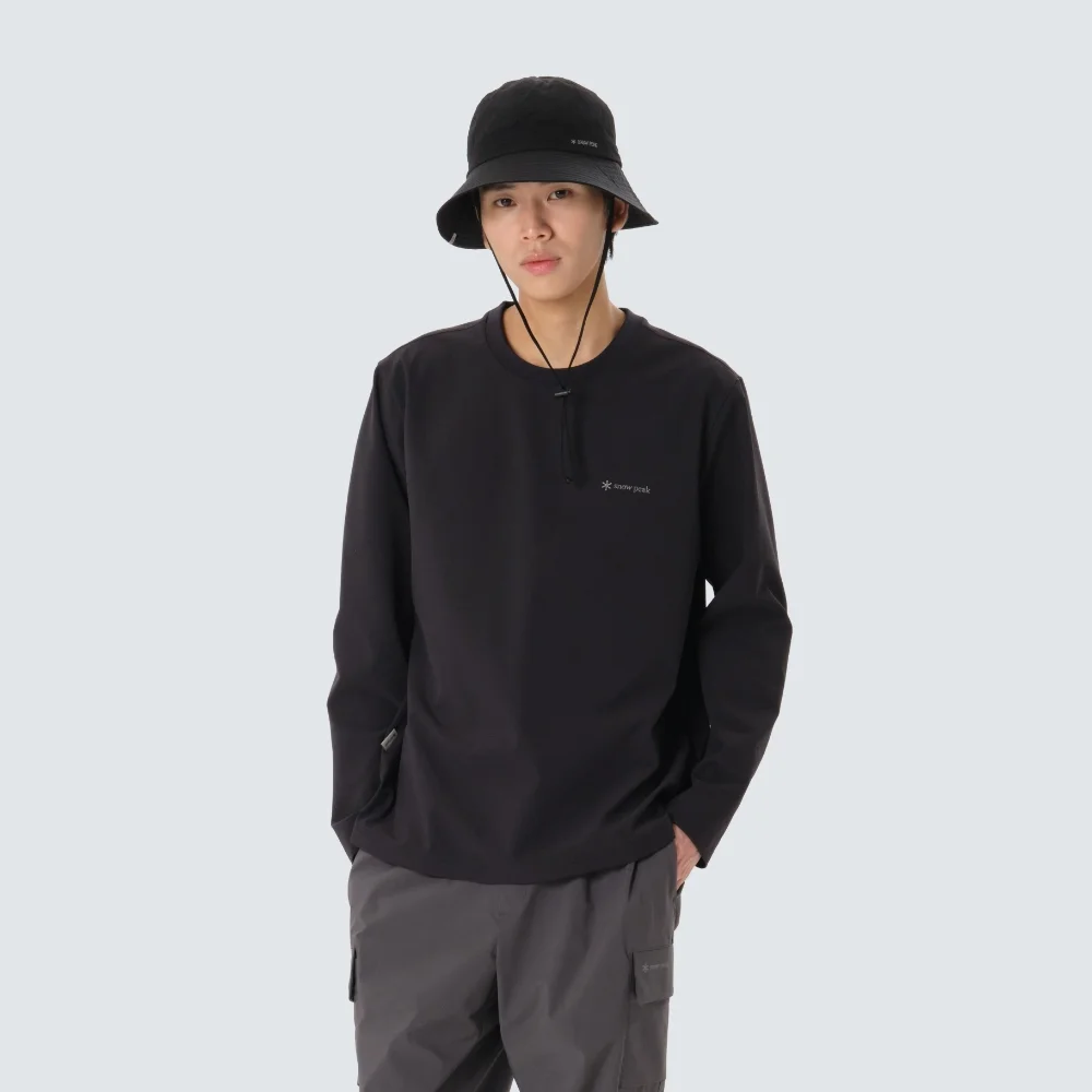經典 梭織 長袖 T恤 Black (S26SMTTL14)