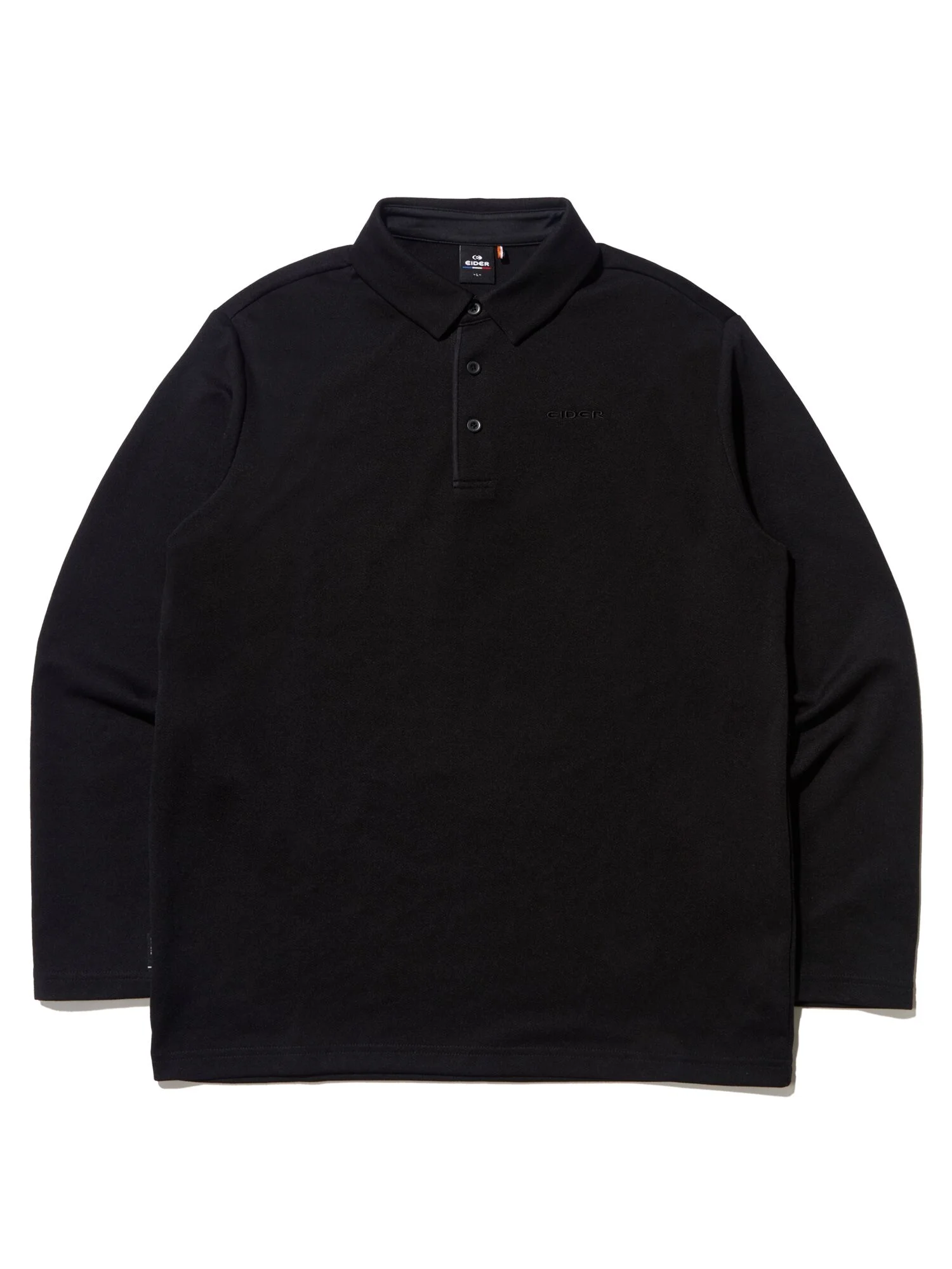 POP 斜紋 質感 男裝 Polo T恤_Black_DMU23289Z1