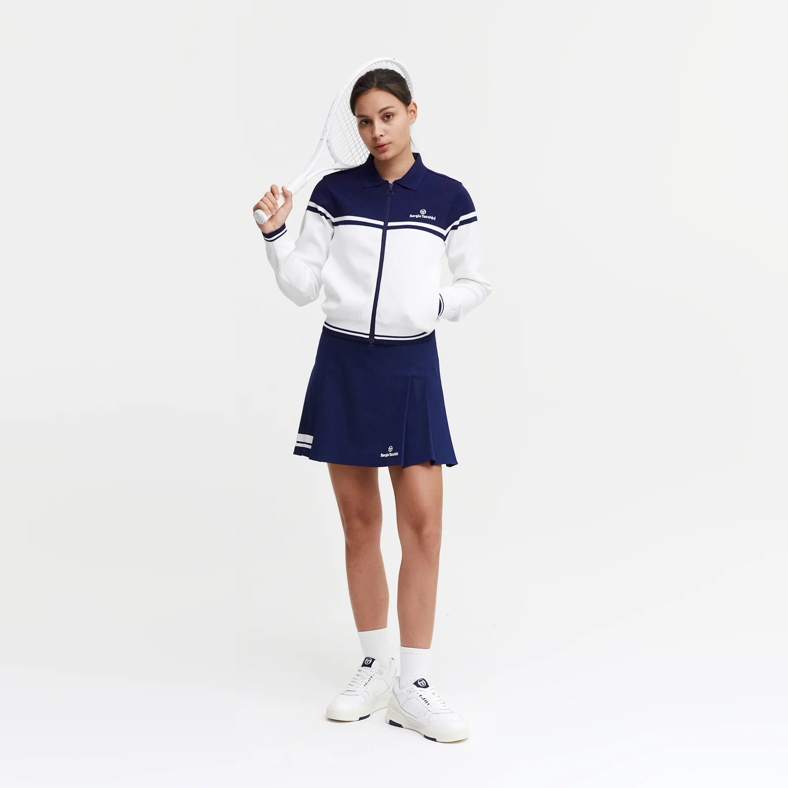 W Goat Amosa 毛衣 開襟外套 (NAVY)