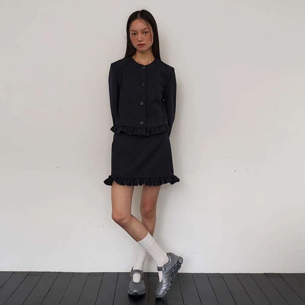 Rosemoss Mini Skirt / DarkNavy