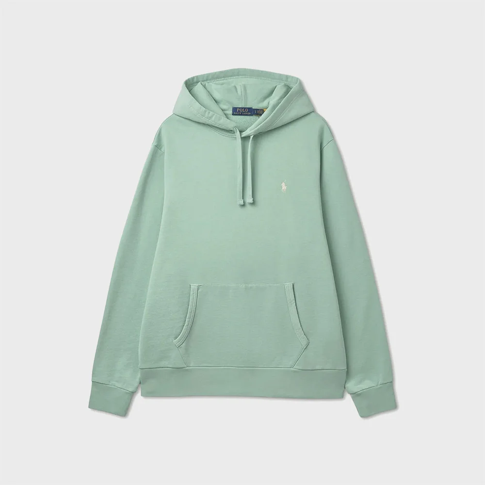 毛圈 袋 毛圈布 連帽衫 (GREEN)