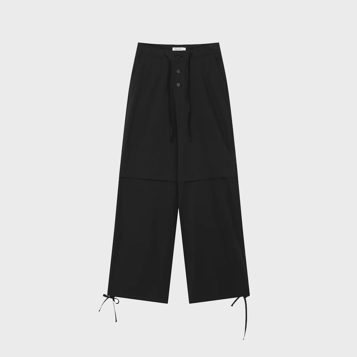 True relax pants BLACK