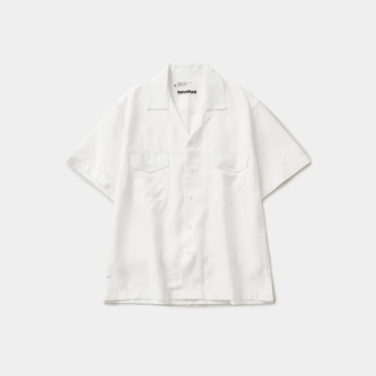 Double Pocket Slub Shirts (White)