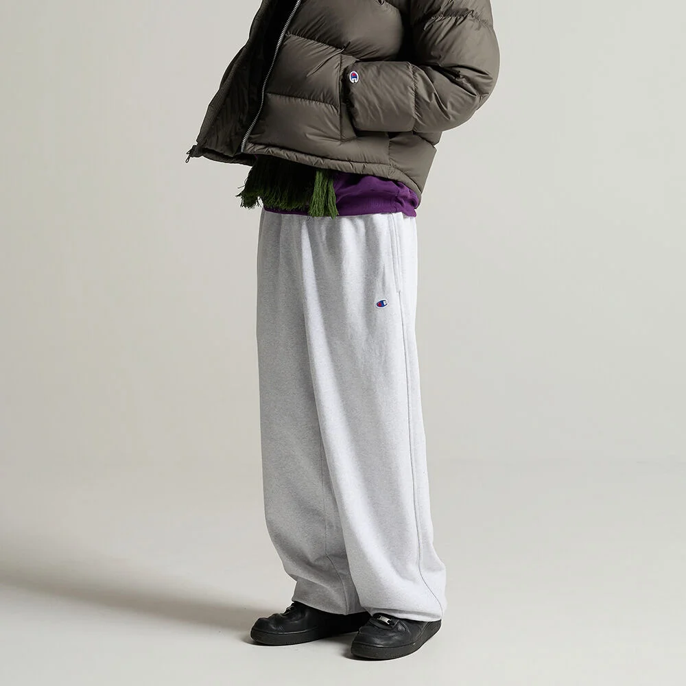 C標誌 寬鬆版型 衛衣 慢跑褲 褲子 Light Grey