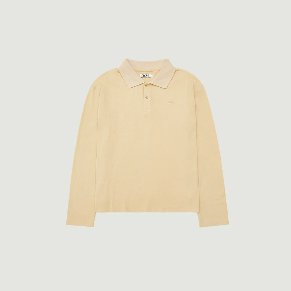 FAYE COLLAR L/S T-SHIRT (BEIGE)