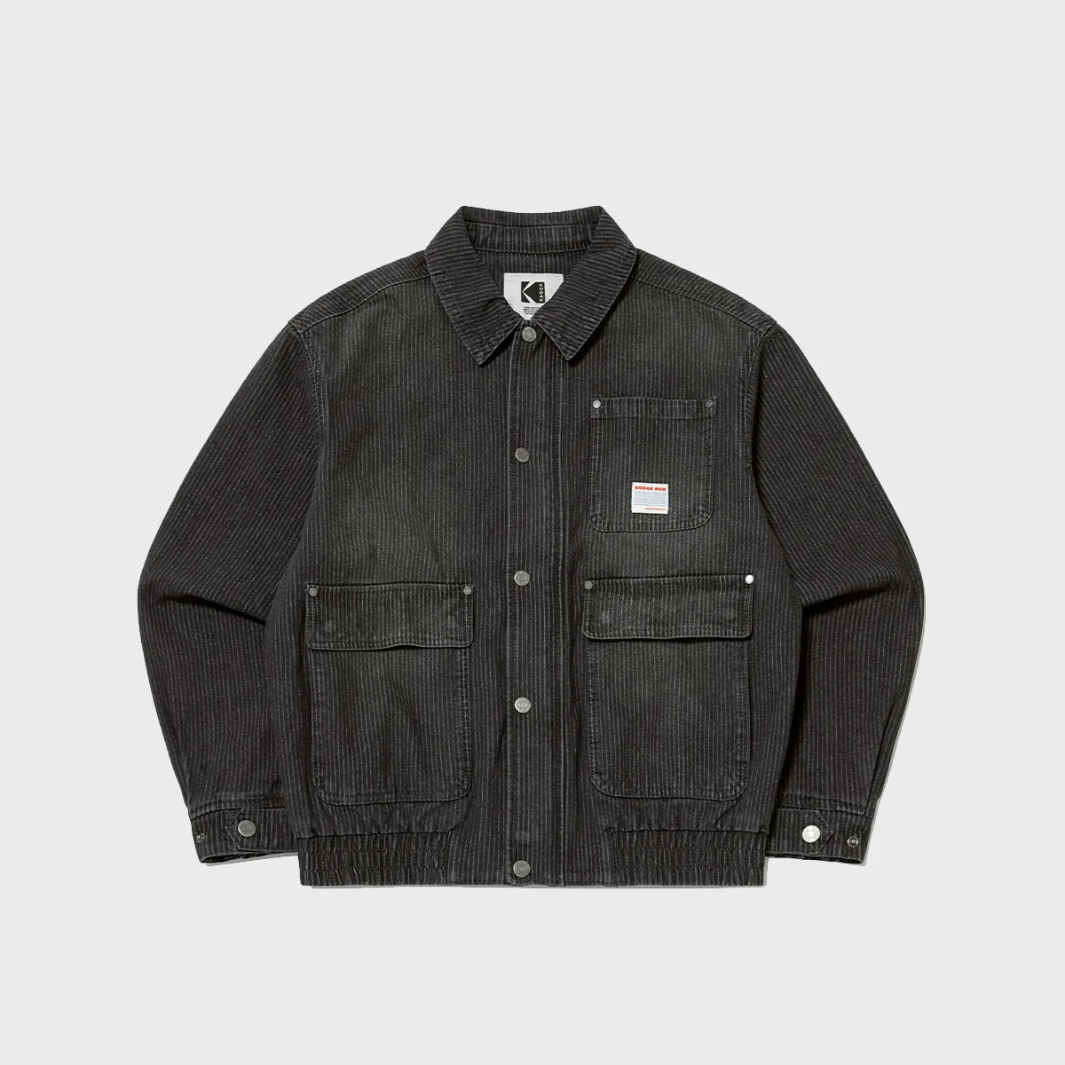 RGB 牛仔 衣領 外套 BLACK