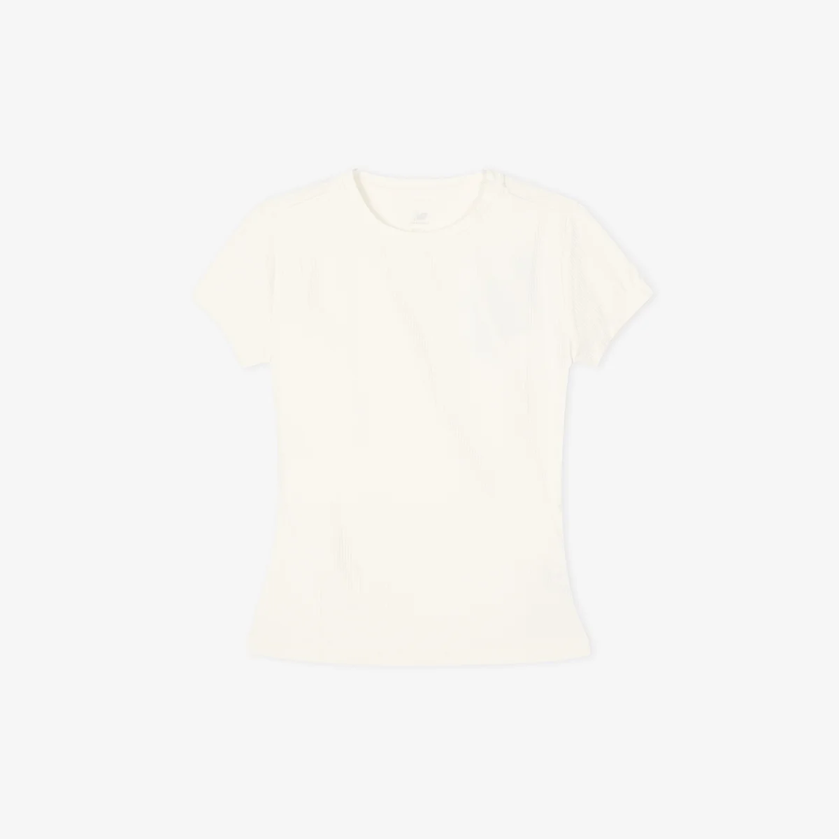 NBNEG2V452 / WOMEN Fitted 羅紋 短袖T恤 (IVORY)