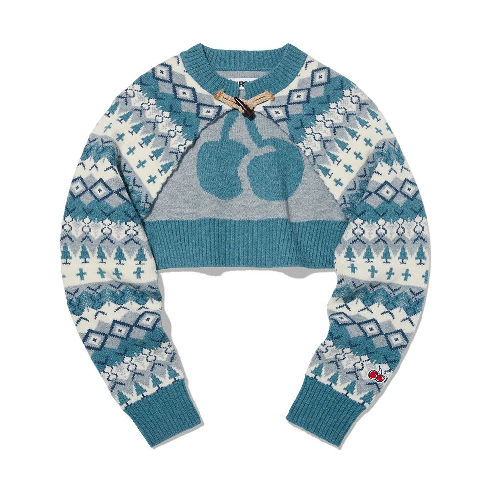 Fair Isle 短外套 針織衫 開襟外套
