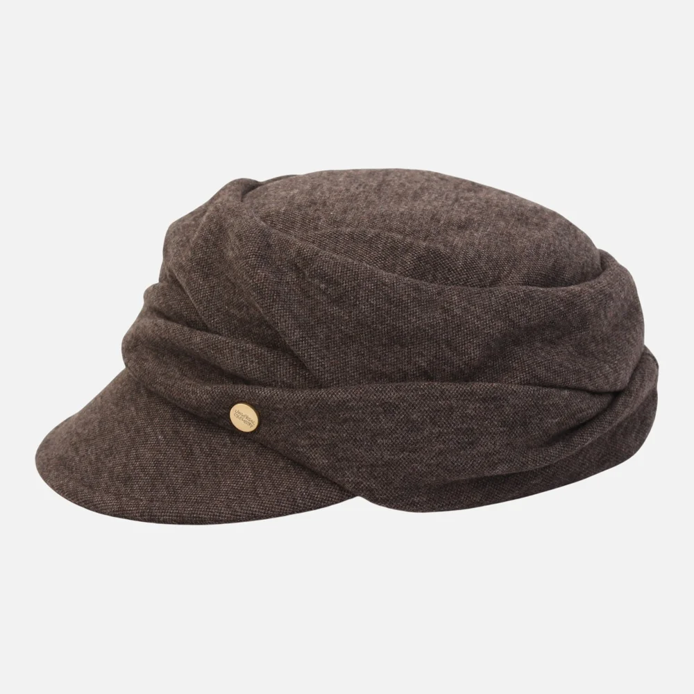 Wool Wrinkle Brown Marine Cap 皺褶水手帽