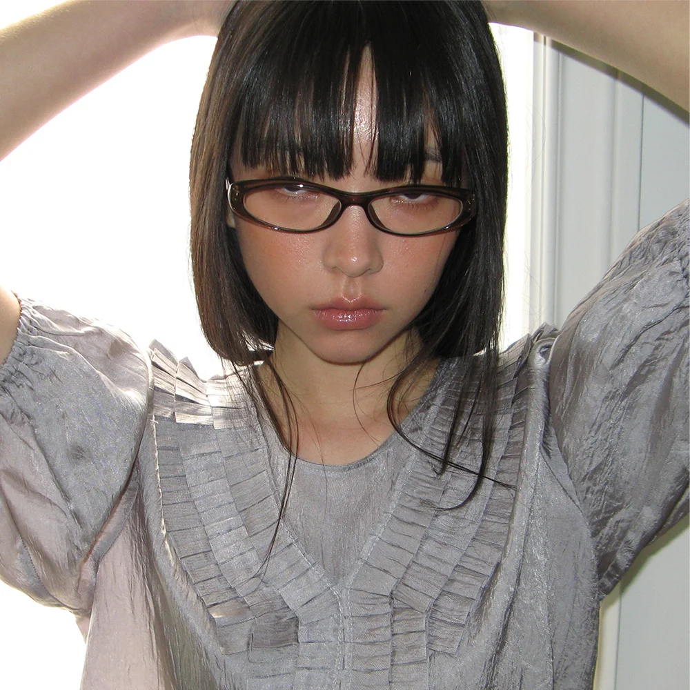 Shimmer blouse (Gray)