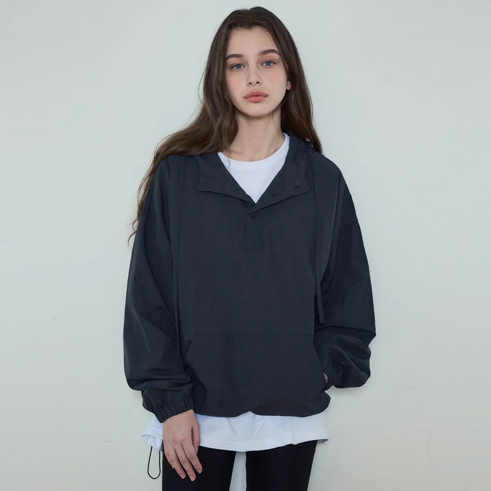 W/Windy Anorak Hooded Jacket_Charcoal(W25-TP10)