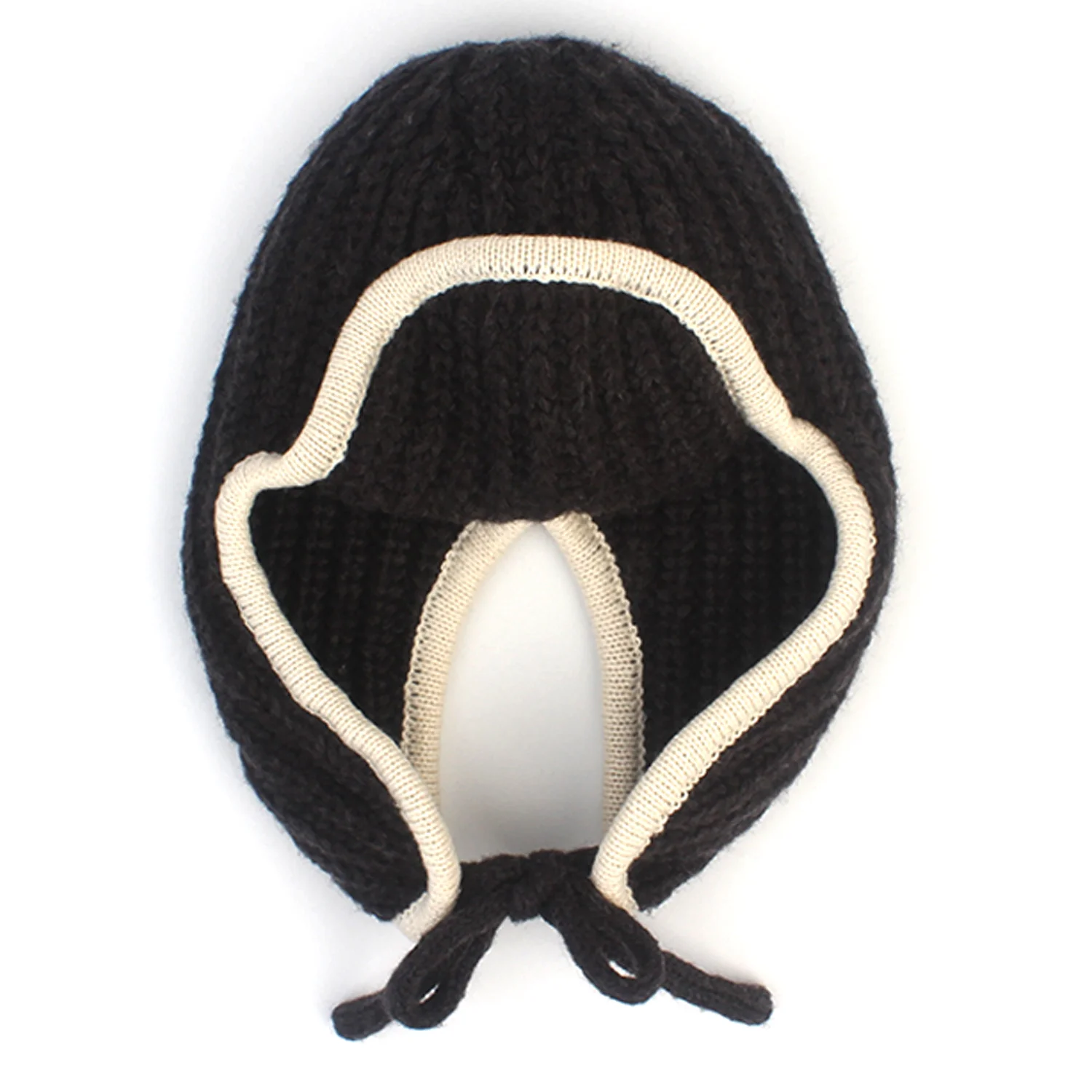 Edge Knit Gray Aviator Hat 針織帽