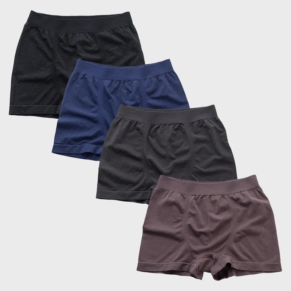休閒 莫代爾棉 四角內褲 男裝 4colors 4P
