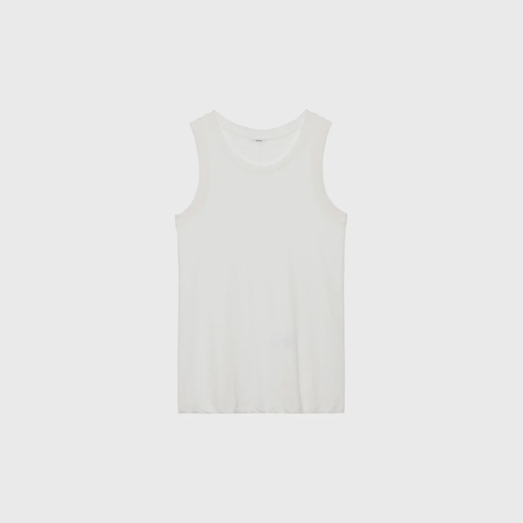 Scoop slim sleeveless (white / light pink / light gray / dark gray / melange gray / gray)