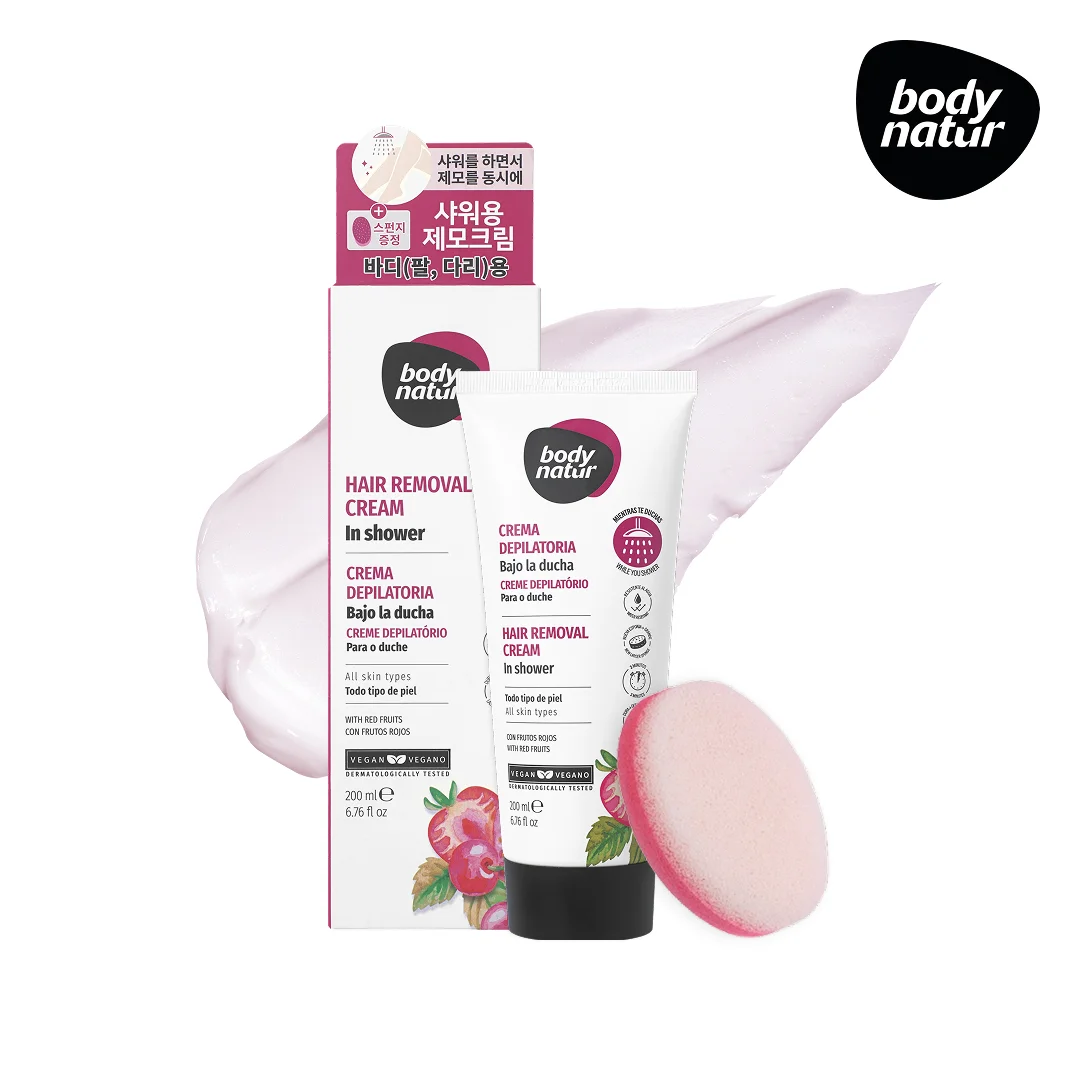 Body Natur 沐浴時 脫毛膏 適合所有膚質 With 紅色果實 200ml