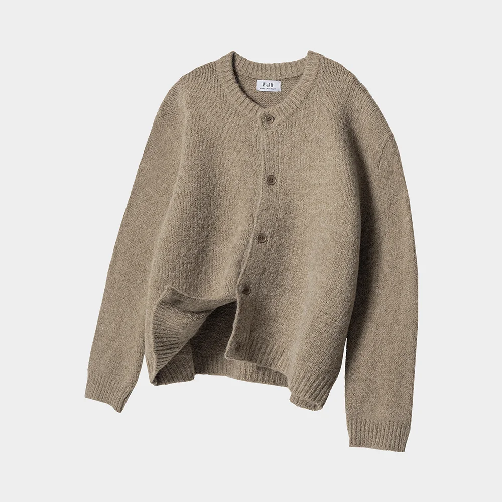 M1075 Soft Round-Neck Cardigan(4COLORS)
