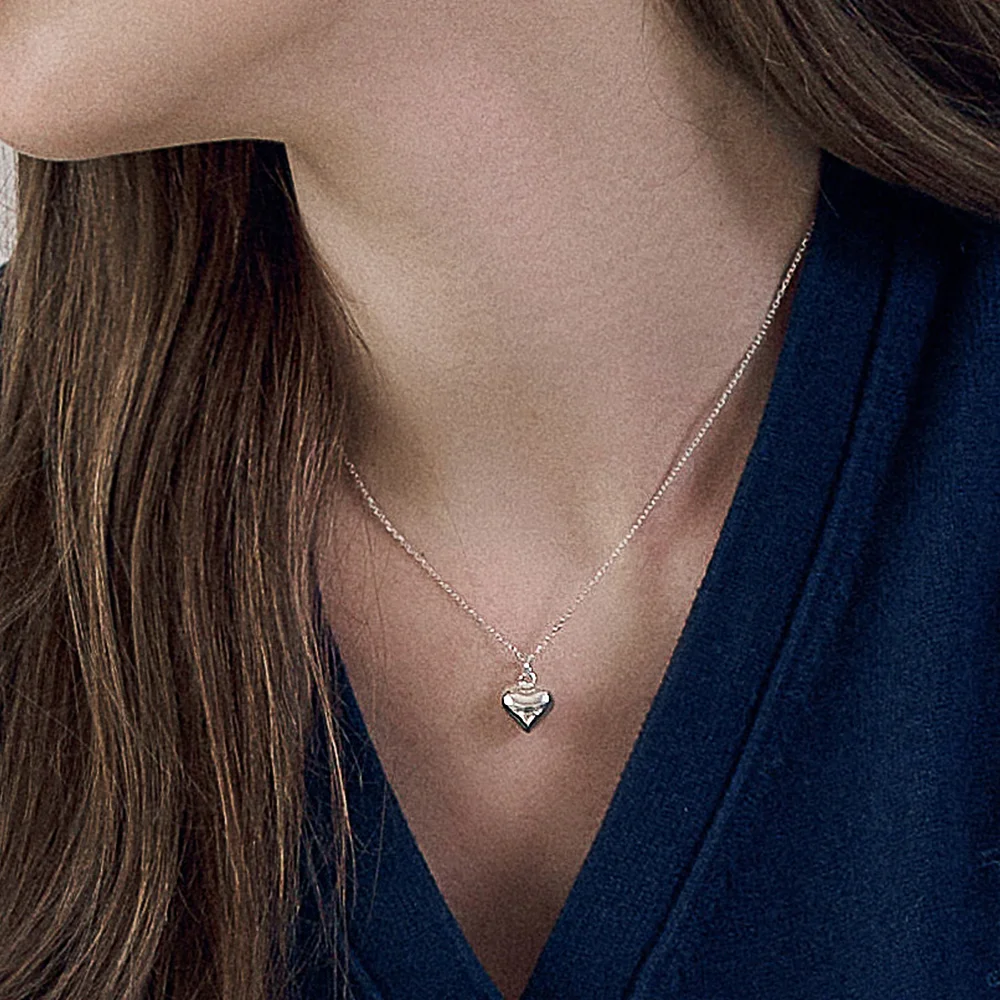 Mellow Volume Heart Necklace. NA1661