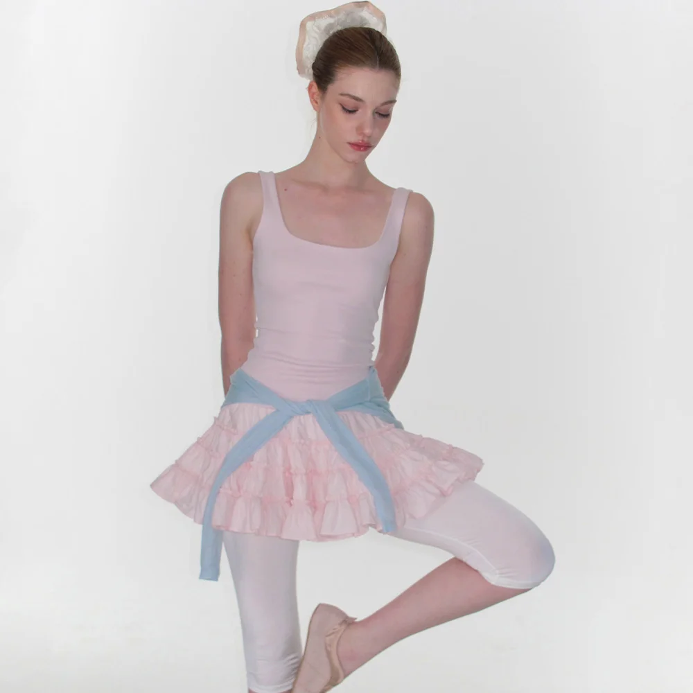 FRILL TIERED DRESS_PINK